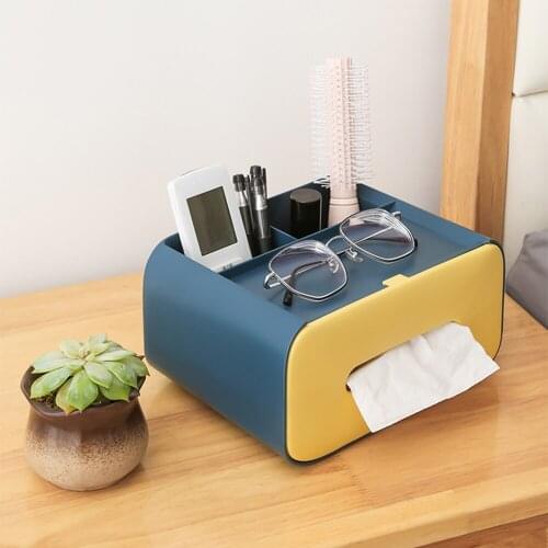 Desktop Tissue Box Toilet Box Tissue Roll Paper Tissue Box Waterproof Home Bathroom Kitchen Hotel Car Organizer Decoration Tool