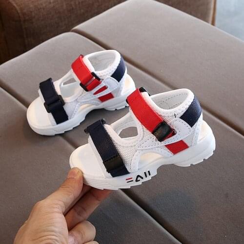 2021 summer new childrens sandals baby toddler shoes girls beach shoes soft bottom non-slip boys sports sandals leisure