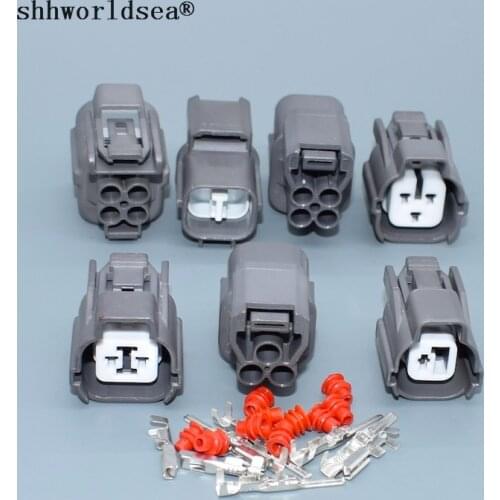 Shhworldsea 1,2,3,4,6,8 Pin male female Rear door lock motor horn plug auto connector for BUICK Honda CITY 6181-0070 6189-0129