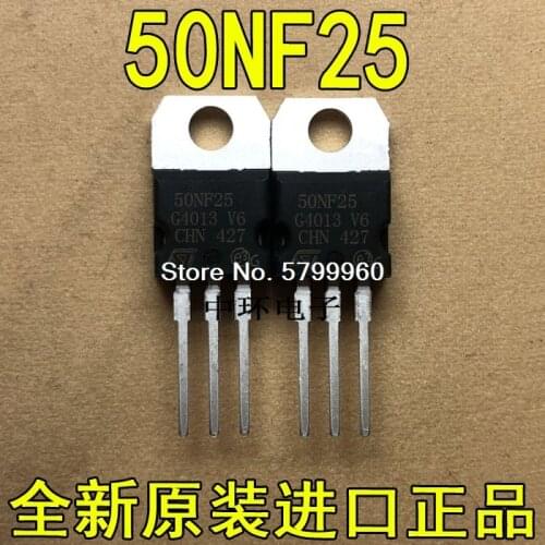 10pcs/lot 50NF25 STP50NF25 ST TO-220 45A 250V transistor