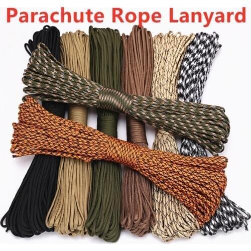 1PC 5M Dia.4mm 9 stand Cores Rope For Survival Parachute Cord Lanyard Camping Climbing Camping Rope Hiking Clothesline