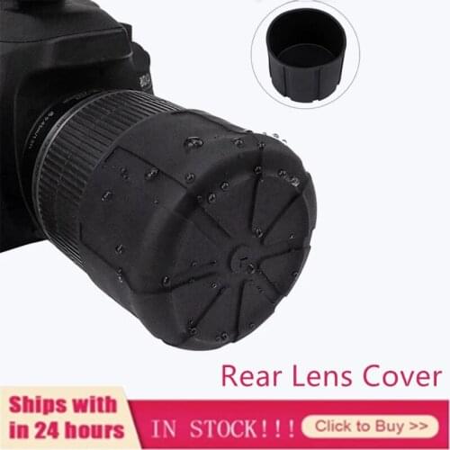 Waterproof Universal Anti-Dust Fallproof SLR Camera Silicone Protector Lens Cover For DSLR Protective DSLR Rear Lens Cover Caps