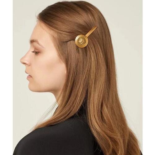 60pcs/lot DIY Simple Multi Romantic Classic Beauty Face Hair BB Clips Copper Coin Hairpin Hair Styling Tools Accessories HA1413