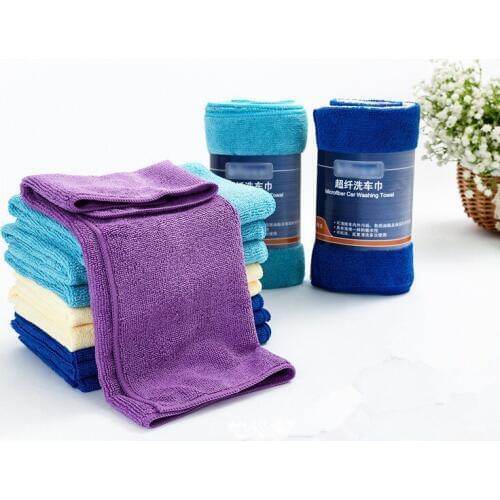 1PC 40x40cm Absorbent Microfiber Towel Kitchen Cleaner Wipping Rags Cleaning Cloth Bath Dust Face Hair Hand Dryer Towel OK 0610