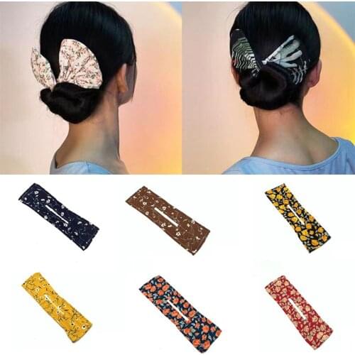1PC Deft Bun Women Hair Styling Headband Hair Twist French Stylish Hair Bun Vintage Party Hair Styling Buns For Women Hair Clip