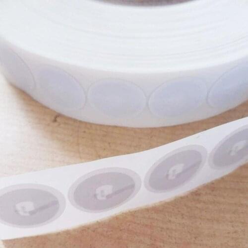 100PCS/LOT) 25mm White High Quality NFC 215 Paper Tag Sticker Forum Type 2 ISO14443 504 bytes