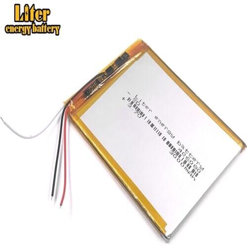 3wire 406080 386080 3.7v 3000mah Lithium Polymer Battery With Board For Vx787 Vx530 Vx540t Vx585