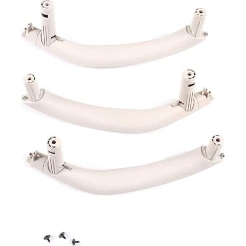 3Pcs Car Inner Door Panel Interior Handle Pull Trim Cover Styling Accessories for BMW F15 X5 F16 X6 2014-2018