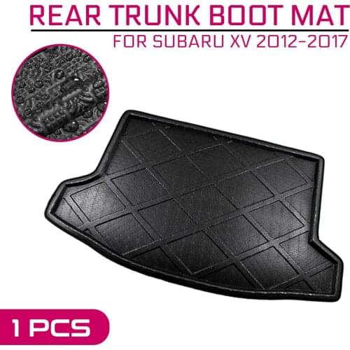 Car Floor Mat Carpet For Subaru XV 2012 2013 2014 2015 2016 2017 Rear Trunk Anti-mud Cover
