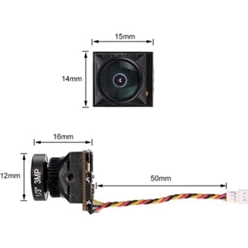 BETAFPV EOS2 V2 1200TVL 2.1mm 1/3 CMOS 16:9 / 4:3 14x14mm NTSC Mini FPV Camera Global WDR For RC 2inch FPV Racing Drones