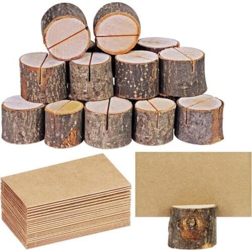 Wedding Place Wooden Card Holders Table Number Holder Stands for Wedding Party Table Number Sign Desk Accessories SN350