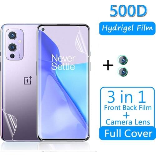 For OnePlus 9 Hydrogel Camera Lens Front Back Protective Film Screen Protector For One Plus OnePlus9 LE2113 6.55" Film Not Glass