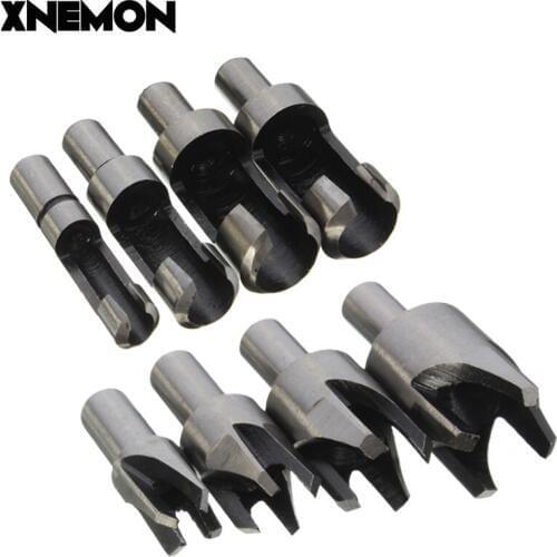 Hot Sale Carbon Plug Cutter/ Wood Dowel maker 8 Bit set Standard & Four-Tooth type
