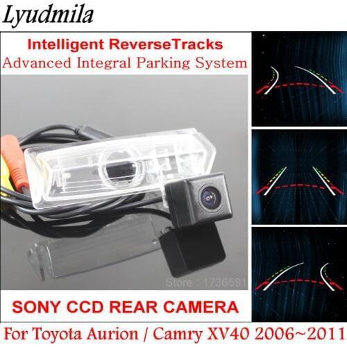 HD Car Intelligentized Dynamic Trajectory Parking Rear View Camera FOR Toyota Aurion / Camry XV40 2006~2011 CCD Night Vision