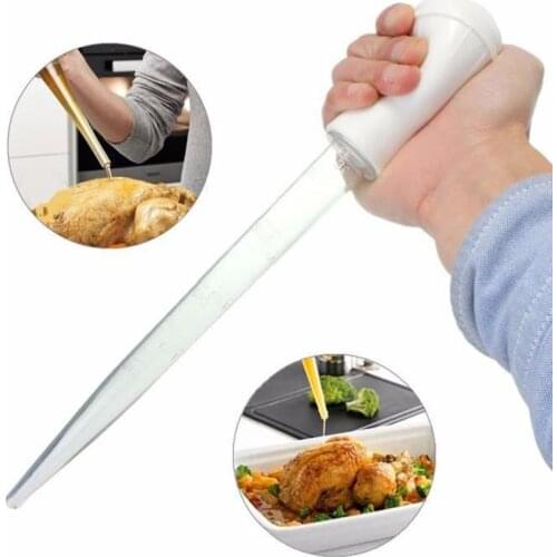 Random Color BBQ Tools Rubber Head Plastic Pipette Pump Pipe Dropper Oil Tube Auarium Fish Tank Cleaning Random Color