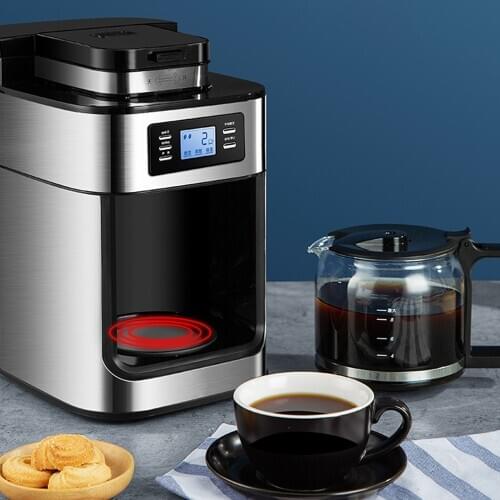 Coffee machine freshly ground beans automatic American