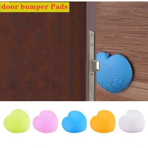 2Pcs New Door Stoppers Wall Protection Safety Shock Absorber furniture Door Handle Bumper Wall Stickers Protectors Rubber pads