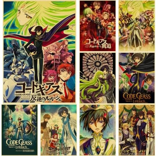 Hot Anime Code Geass Lelouch of The Rebellion Wall Art Canvas Painting Nordic Posters And Prints Wall Pictures Living Room Decor