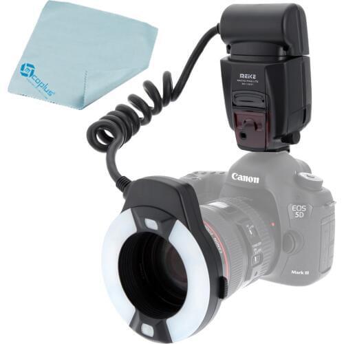 Meike MK-14EXTC Macro TTL Ring Flash E-TTL with LED AF Assist Lamp for Canon 700D 650D 600D 550D 500D 450D 7D 6D 5D Mark ii iii