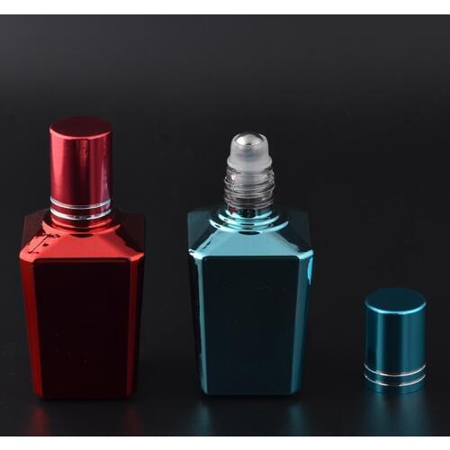 MUB 15 ml Roll-on Perfume Bottles For Essential Oils Portable Mini Roller Ball Glass Bottle Empty Cosmetics Container for Travel