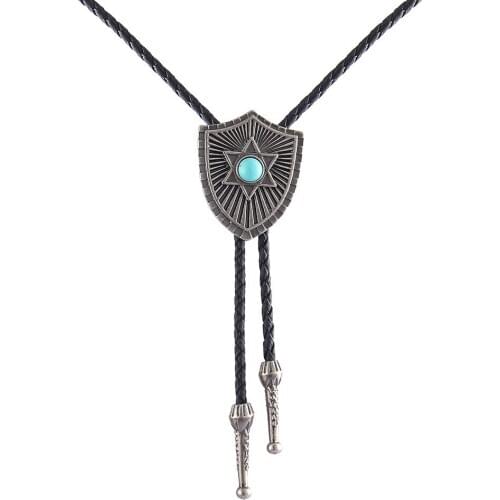 Mens Vintage Bolo Necktie Necklaces Trendy Accessories Gifts Personality Animal Long Necklace Sweater Chain Men Jewelry