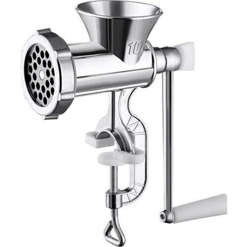 Table Manual Meat Grinder Mincer Stuffer Sausage Pasta Filler Maker Machine (NO.10)