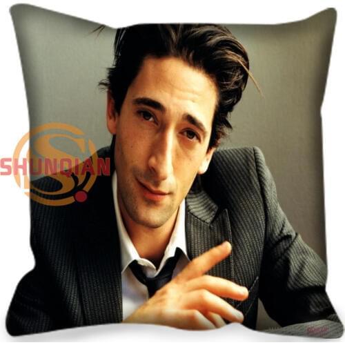 Custom Adrien Brody Decorative Pillowcase Unique Square Zipper Print Throw Pillowcase Cover More Size H0228#35