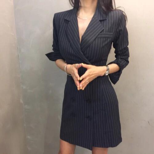 2020 New Fashion Women Plaid Party Dress Elegant Dress Suit Long Sleeve Work Blazer Ladies Dress Suits Slim Fit Female Plus Size