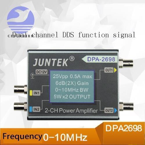 New 1Pcs DPA-2698 10MHz High Power Dual Channel DDS Function Signal Generator Power Amplifier DC Power Amplifier