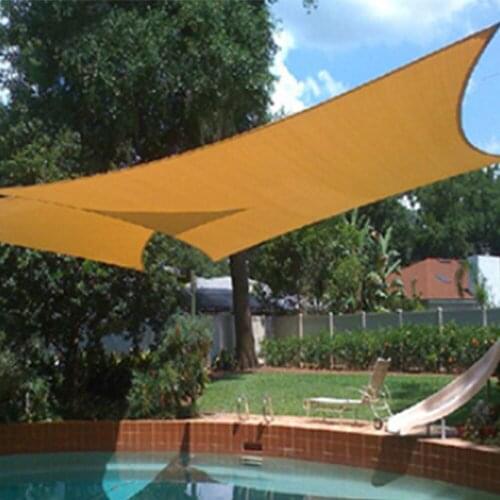 Garden Terrace Canopy Shade Cloth Net SunShade Sail Sun-Shelter Awning Rectangle 2*2M UV-proof And Waterproof Sunshade