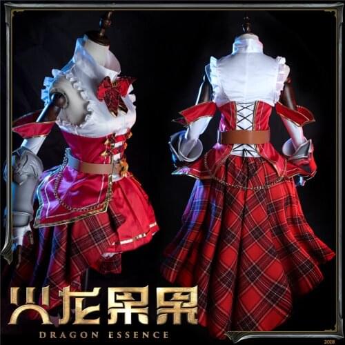 Costume Made Princess Connect! Re:Dive Nozomi Battle Suit Red Outfit Cosplay Costume Women Halloween Dress