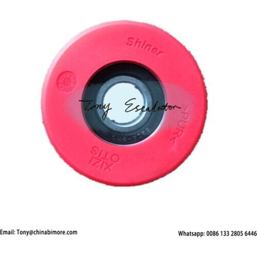 Escalator Step Roller Red OD80mm W25mm 6204-2RS