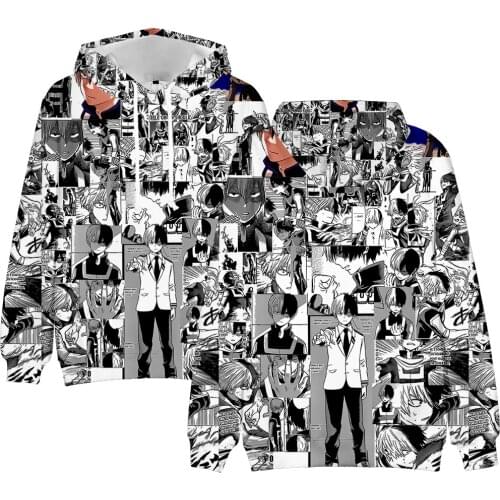 3D Full Printing My Hero Academia Hoodies Men Sweatshirts Women Autumn Comic Hip Hop Tracksuits Boys Girls Cartoon Pullovers