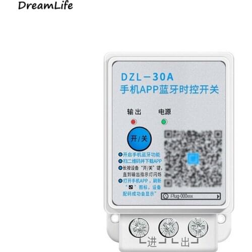 DZL-30 Wireless Smart Bluetooth Mobile Phone APP Remote Control Time Control Switching Power Supply Controller Time Timer