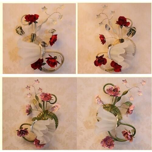 Loft vintage lamparas de techo colgante moderna blue wall light rope wood bedside corridor wall lamp corridor wall lamp