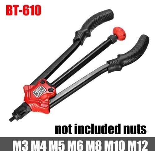 Hand Riveter Rivet Machine Riveting Tools BT610 (M10 M8 M6 M5 SAE 10-24 1/4-20 5/16-18)