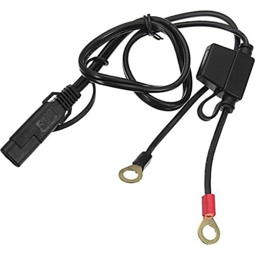 Motorcycle battery car charging line solar battery cable round terminal SAE line