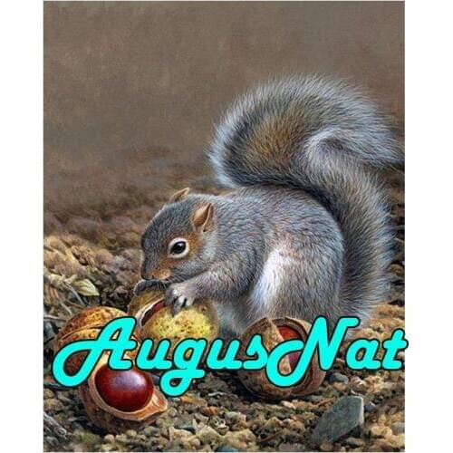 Animal diamond painting squirrel daimont embroidery cross stitch pearl puzzle picture house decor diamant mosaic sticker birds