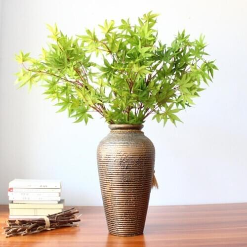 1Pc Artificial Vivid Maple Leaf Branch Plant Garden Wedding Party Home Decor