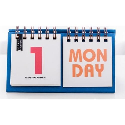 1pc New Desk Calendar Paper 31 DAYS with week