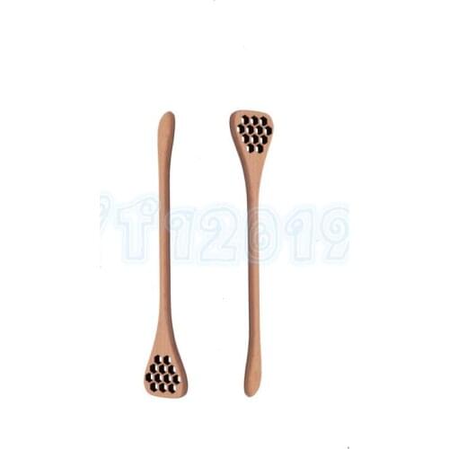 1000pcs/lot Natural Wooden Honey Stick Kitchen Supplies Honey Stirrer Stirring Long Spoon Honeycomb Honey Dipper Wood