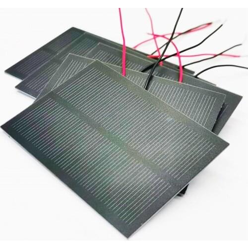 5pcs Solar Panel Mini Solar Power Size 84x61mm Output Current 80-110mA Solar Energy Generation For DIY Small Make Manual E11955