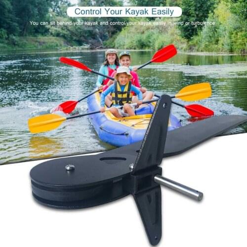 51*8.2cm Canoe Rudder Direction Control Tackle Kits Watercraft Canoe Rudder Kayak Steering System Clip Buckle Kits