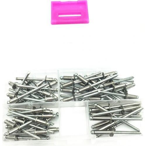 60Pcs/set M4 304 stainless steel core rivet rivet flat head upholstery nail
