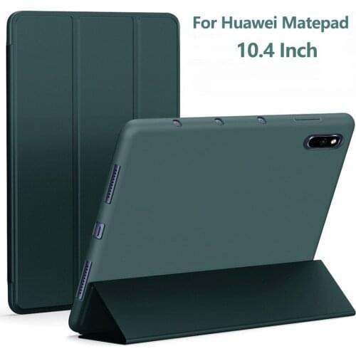 Tablet Case For Huawei Matepad Case 10.4 Inch Silicone Fold Soft Cover Funda Coque Case For Matepad 10.4 Inch Cases Cover Funda