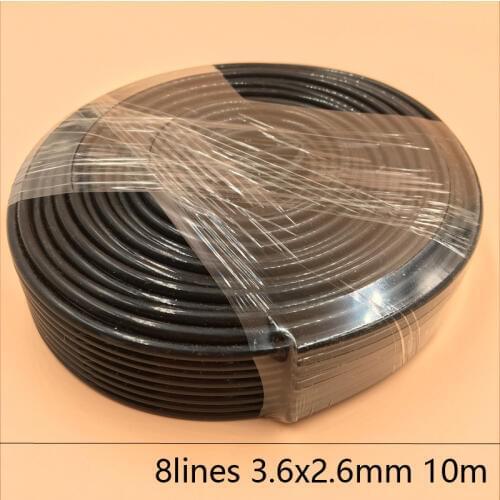 8 Lines UV printer ink tube 3.6X2.6MM for Epson Allwin Mimaki Roland Mutoh ink hose 10M/lot Large ink supply ink system