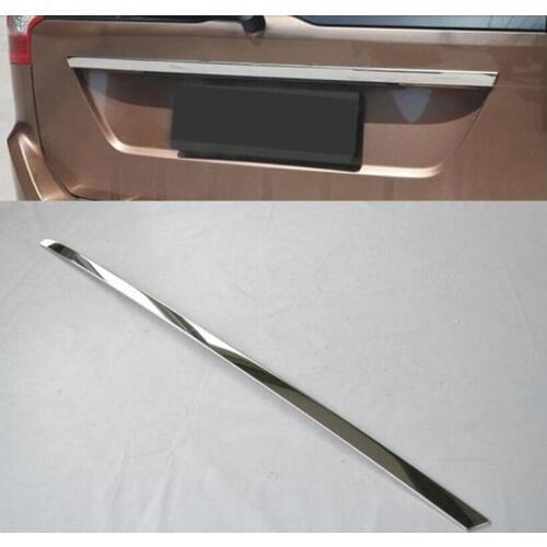FOR VOLVO XC60 2009-2014 Molding Tailgate Door Handle Strip Accent Garnish Styling Chrome Rear Trunk Tail Gate Cover Trim