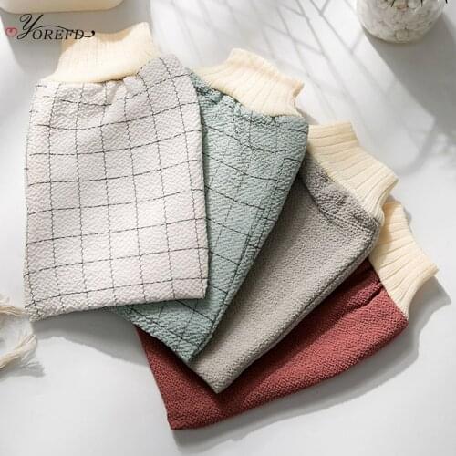 OYOREFD Bathroom Double-sided Exfoliating Gloves Body Scrubber Shower Painless Exfoliating Bath Gloves Bathroom Accessories