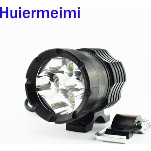 Huiermeimi 1pcs 40W Motorcycle U2 LED Spotlights High Brightness Auxiliary Work Headlights Waterproof Motorbike Fog Lamp Lights