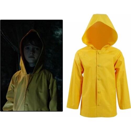 Cosplay Costume Kids Yellow Raincoat Boy Jacket Rainwear Baby Kids Adult Men For Women Raincoat